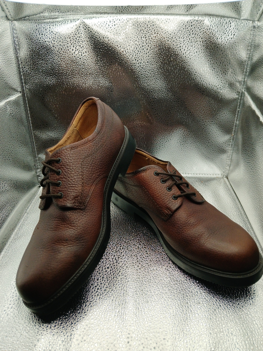 St. John's Bay Brown Leather Derby Shoes Men's Size 11